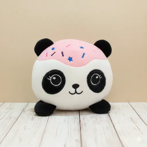 peluche panda con diseño estrellas