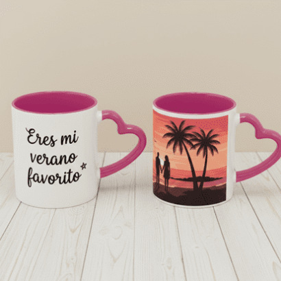 tazas personalizadas para parejas azul