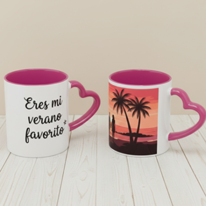 tazas personalizadas para parejas azul