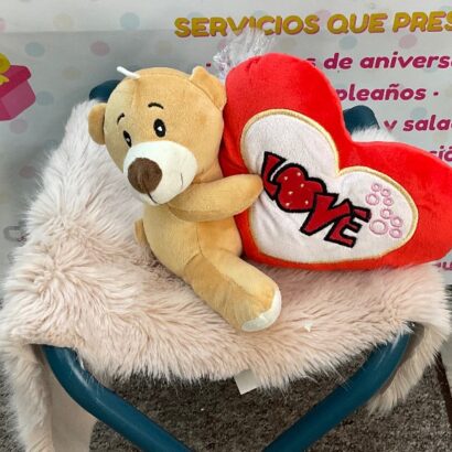 Peluche osito con corazon