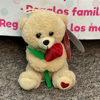Peluche osito con rosa kawai